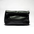 Black Leather Bag Personality Lazy Casual Clutch Bag Leather Bag Soft Bag Phone Women High Quality Laptop Bag Genuine Leather