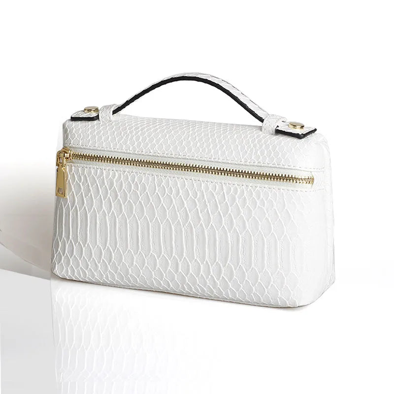 XMESSUN Crocodile Pattern Makeup Bags for Women 2026 Trendy Bag Clutch Bag Luxury High Quality Handbag Designer Handbag Purse