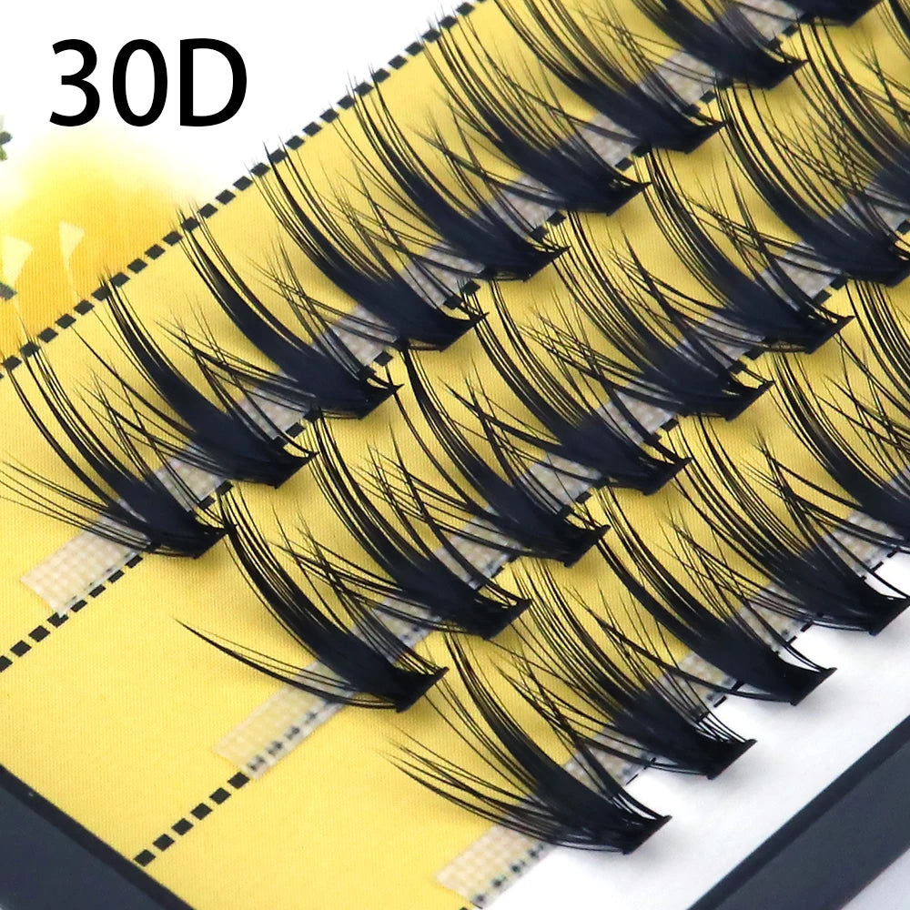 20/30D Mink Eyelashes Natural Russian C/D Volume False Eyelash Cluster Professional Eyelashes Extension Makeup Lashes Wholesale