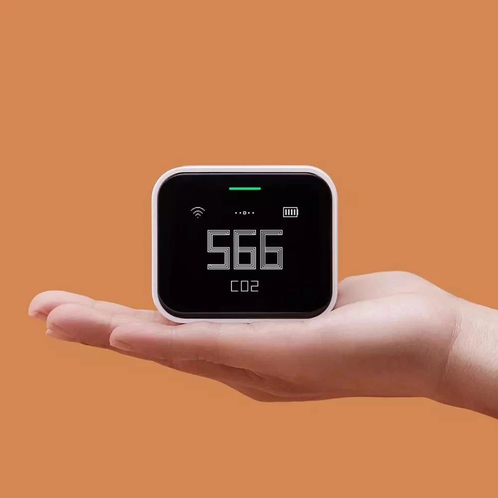 Qingping Air Detector Lite CO2 PM2.5 PM10 Temperature Humidity Monitor Touch Screen Work With Mihome APP Apple HomeKit