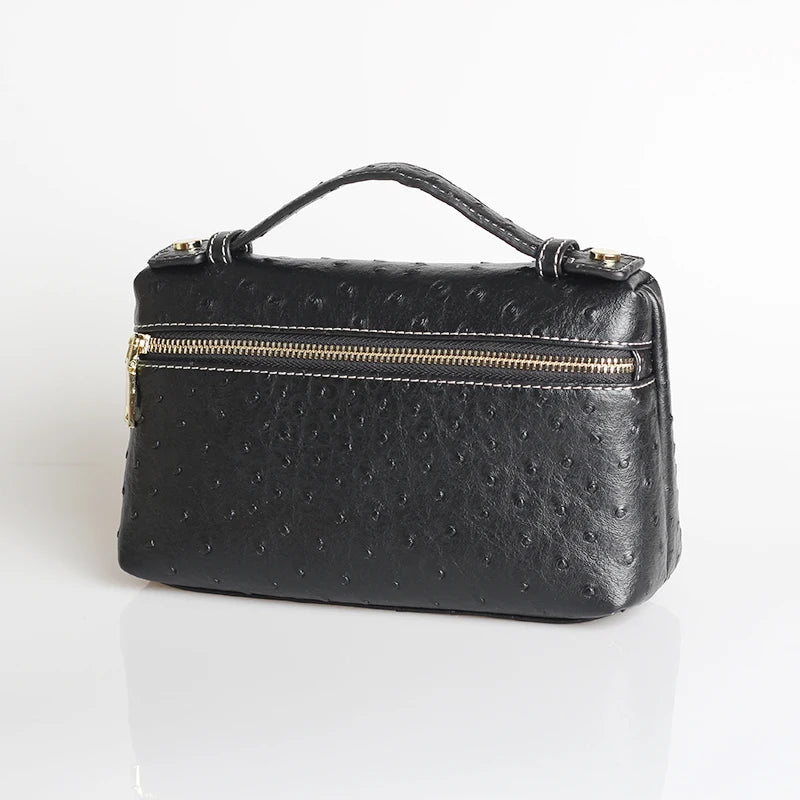 TOPHIIGH Newly Handbag Fashion Portable Make Up Bag For Women Clutch Snake Red Coffee Ladies Hand Bag Purse Ins Hot Selling
