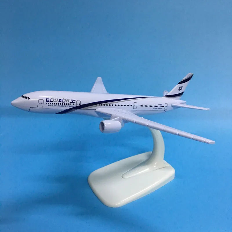 JASON TUTU 16cm Israel Boeing B777 Airplane Model Airplane Diecast Metal 1/400 Scale Planes