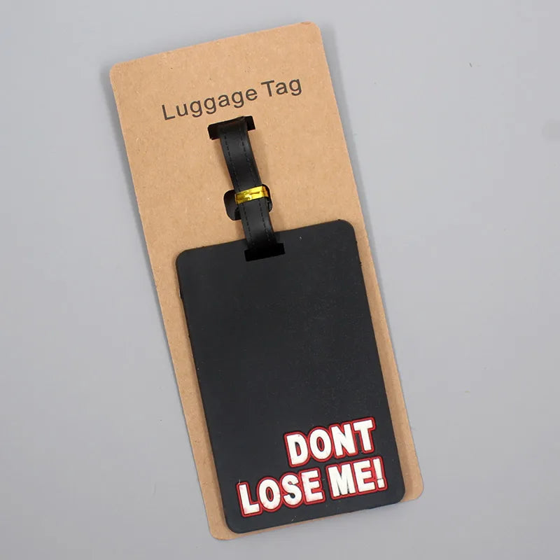 Travel Accessories “IT'S NOT YOURS” Luggage Travel Tag Silica Gel Suitcase ID Addres Holder Baggage Boarding Tag Portable Label