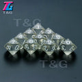 D10 Polyhedral Side Dice DND Games for Marble Transparent 10Pcs/Set for Funny Party Board Game