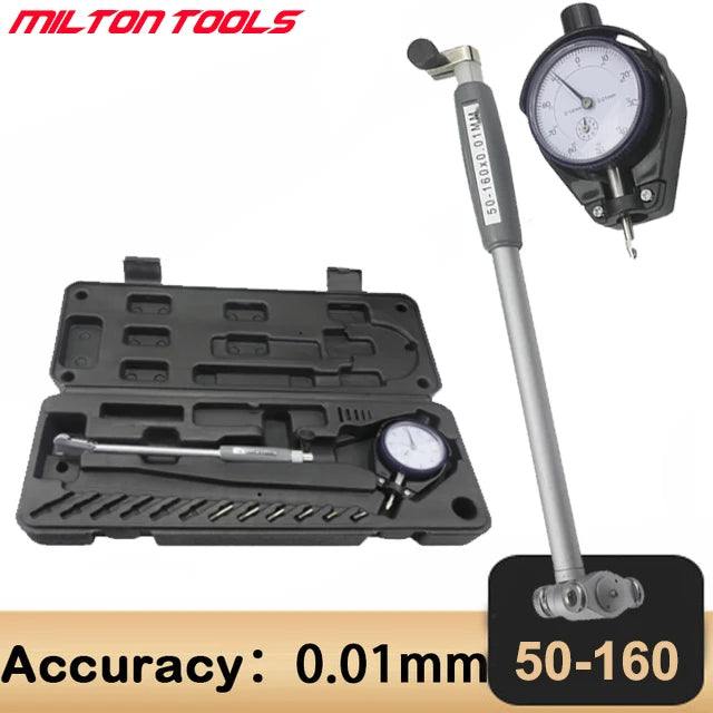 18-35mm 35-50mm 50-160mm/0.01mm Dial Bore Gauge Center Ring Dial Indicator Micrometer Gauges Measuring Tools
