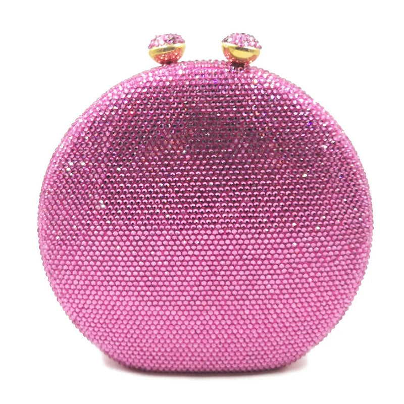 Women White Crystal Evening Clutches Bag Black/Silver Diamond Female Clutch Purse Lady Crossbody Small Party Phone Minaudiere