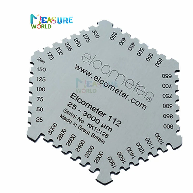 25-3000um High-Precision Hexagon Wet Film Comb Paint Wet Film aluminum wet diaphragm comb wet film thickness gauge 25-3000um