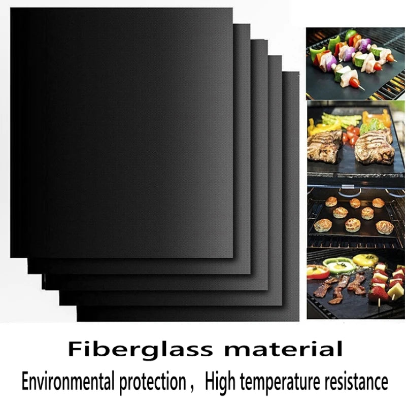 BBQ Grill Mat Barbecue outdoor Baking Non-stick Pad Reusable Cooking Plate 40 * 30cm For Party PTFE  Grill Mat Tools New