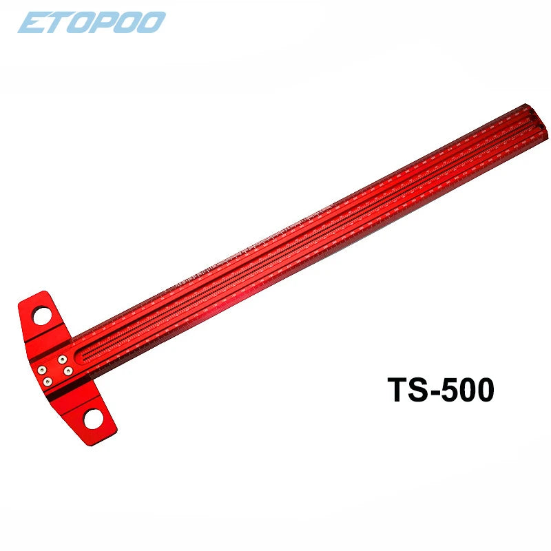 Woodworking Scribe 60-600mm T-type Ruler Scribing Ruler Aluminum Alloy Line Drawing Marking Gauge DIY Measuring Tools