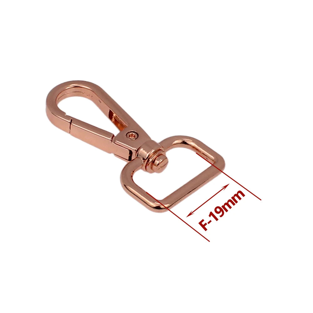 50Pcs Metal Swivel Leather Bag Handbag Purse Shoulder Strap Belt Clip Trigger Buckle Keychain Key Ring Dog Chain Collar Clasp