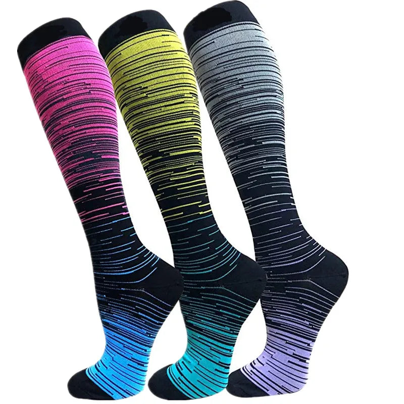 New Compression Socks Wholesale Athletic Best Graduated Medical Nursing Socks Men Women Fit For Running Outdoor Hiking Flight