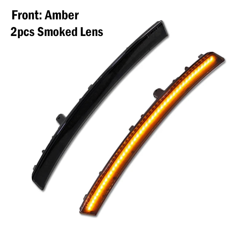 Car LED Front / Rear Bumper Side Marker Turn Signal Lights Parking Lights Clearance Lights For Chevrolet Corvette C7 2014-2019