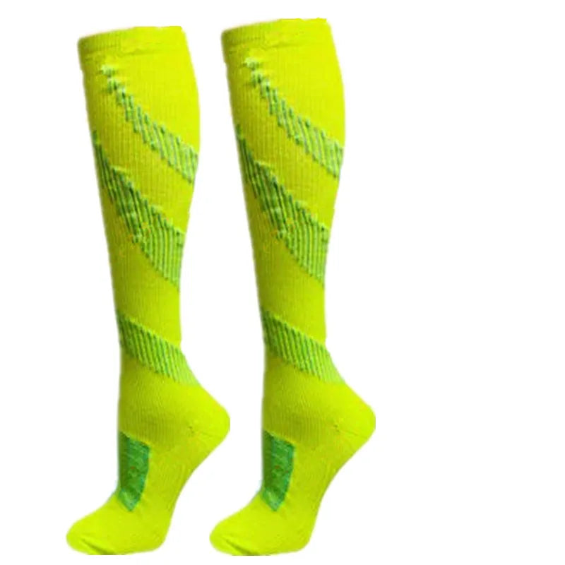 Compression Stockings Blood Circulation Promotion Slimming Compression Socks Anti-Fatigue Comfortable Solid Color Socks