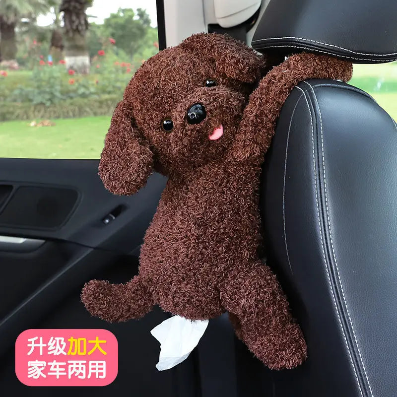 Creative Car Tissue Box Car Hanging Car Armrest Box Drawer Box Cover Cute Car Interior Decoration Products Daquan