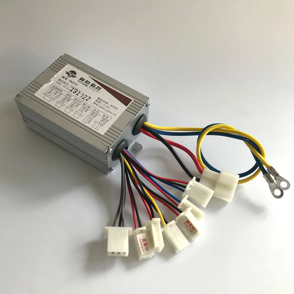 36V 48V 800W  Brush Motor Controller YK31C 3 Speed YIYUN  Electric Bike  Scooter Controller Accessory 9 Set of Cables