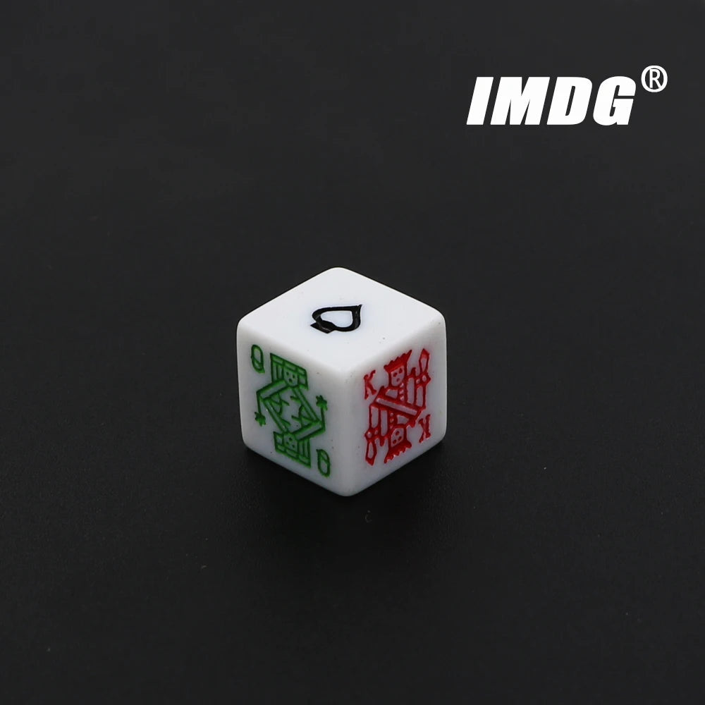10pcs/pack Carving Dice 16mm Square Corner White #16  High Quality Boutique Poker Dice
