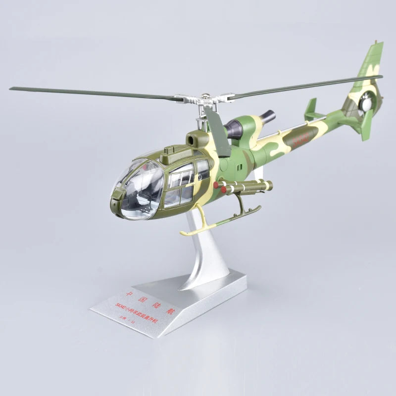 Diecast Metal Gazelle SA341/342 Helicopter 1/32 Scale Replica Model Aircraft Airplane Model Toy For Collection