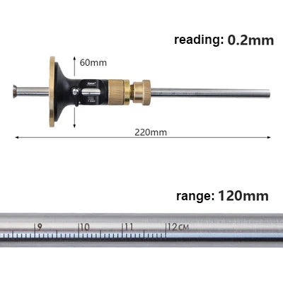 European Style Scribe 0.2mm Precision Fine-Tuning Blade Scribing Tools Wheel Marking Gauge