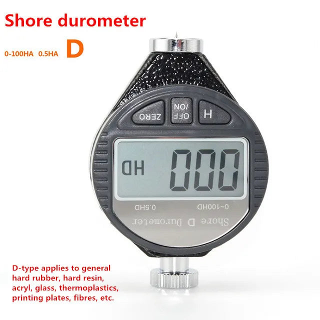 Digital Shore Type A/O/D Rubber Tire Durometer Hardness Tester Meter 0-100 HA Sclerometer Hardness Tester