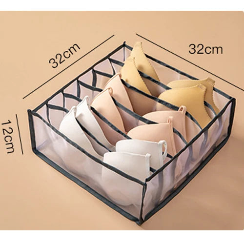 30 Grids Foldable Underwear Drawer Organizers Storage Dividers Closet Organizer Storage Box  for Clothes Bras Scarves Ties Socks