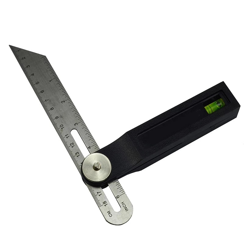 360 Degree Angle Finder T Bevel Gauge Digital Protractor Inclinometer Ruler Sliding LCD Display Stainless Steel Electronic Level