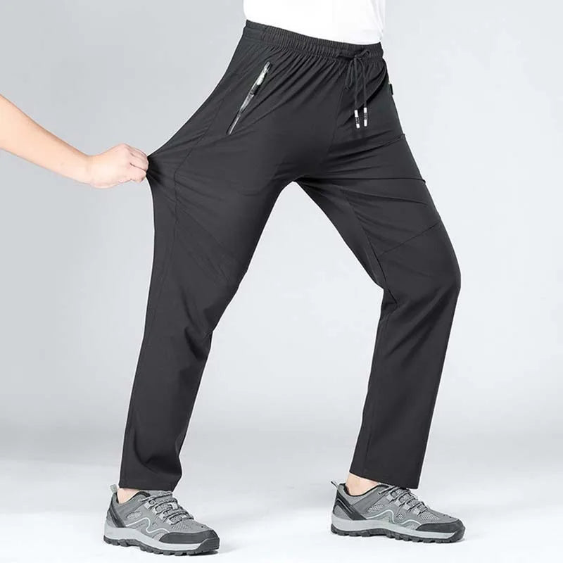 NUONEKO Breathable Hiking Pants Men Summer Stretch Quick Dry Outdoor Male Mountain Climbing Fishing Trekking Tourism Trousers