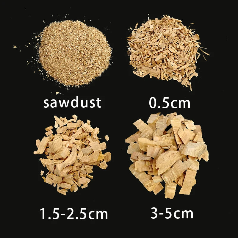 125g-500g Barbecue Wood Chips BBQ Wood Sawdust For Smoke Generator Smoking Pellet Wooden BBQ Grilling Chunks Cocktail Smoking