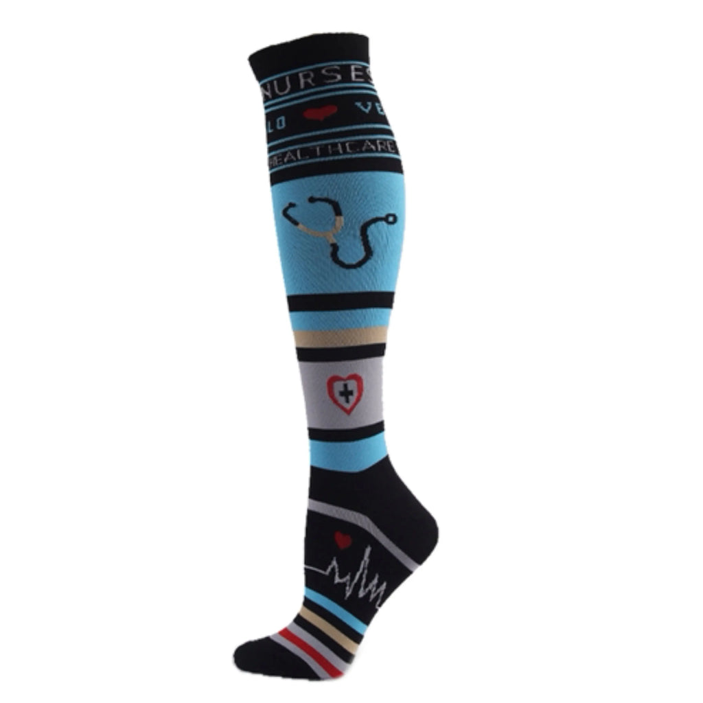 Compression Socks For Women & Men Circulation Compression Socks Knee High Best For Running,Medical,Nurse,Travel,Cycling,Diabetes
