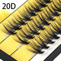20/30D Mink Eyelashes Natural Russian C/D Volume False Eyelash Cluster Professional Eyelashes Extension Makeup Lashes Wholesale