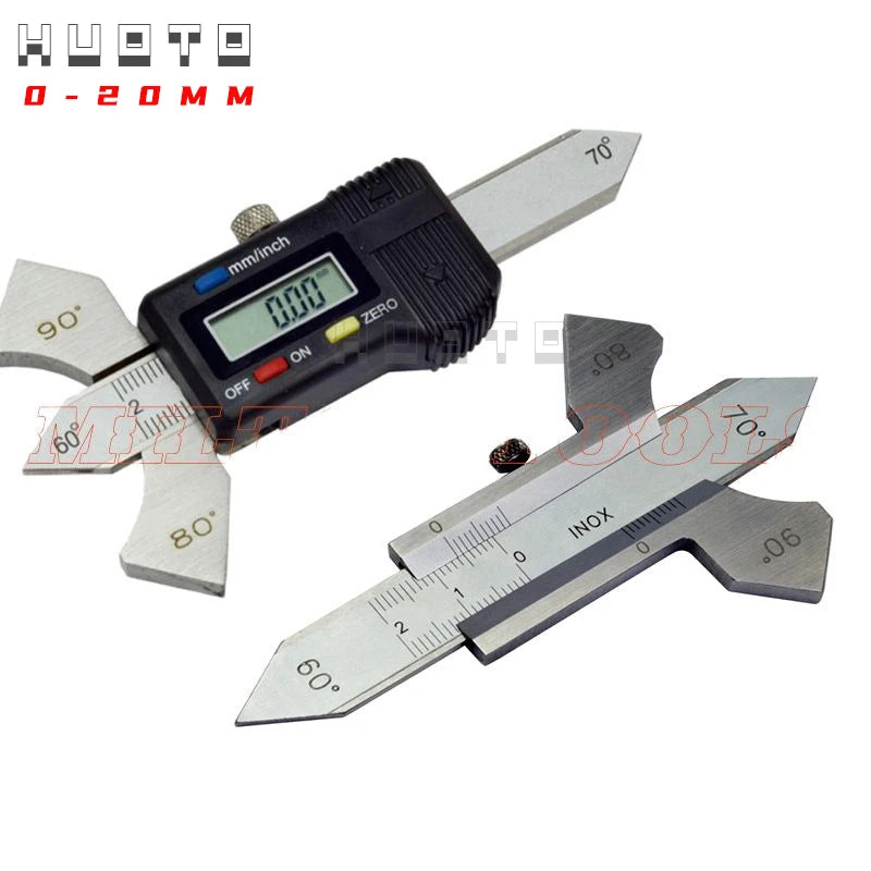 0 - 20mm Stainless Steel Digital Caliper/Weld Seam Measuring Caliper Weld Gauge Weld Inspection Ruler