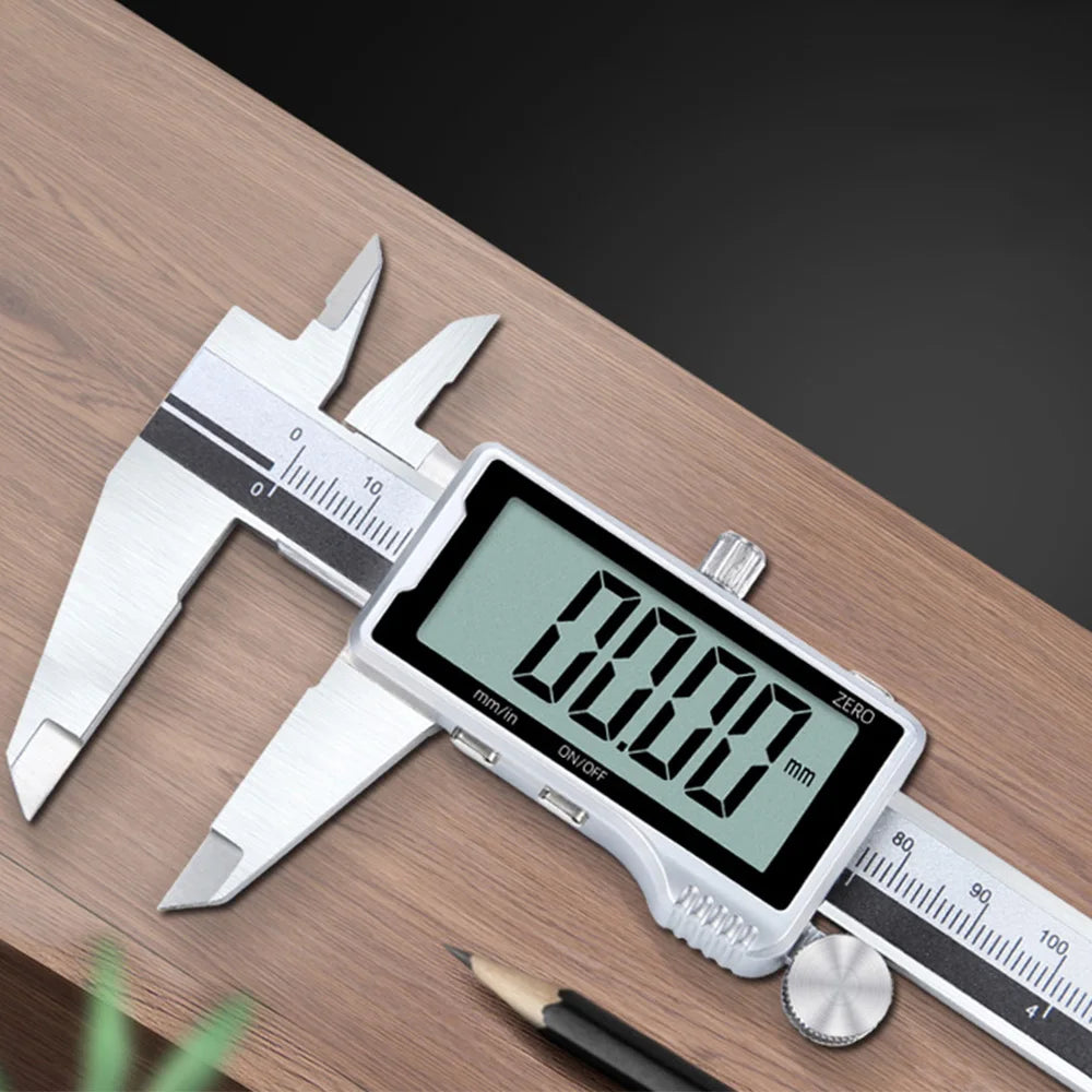 Electronic Digital Caliper HD Full Screen Full Metal 0-150/200/300mm Stainless Steel Vernier Caliper Precise Measurement Tool