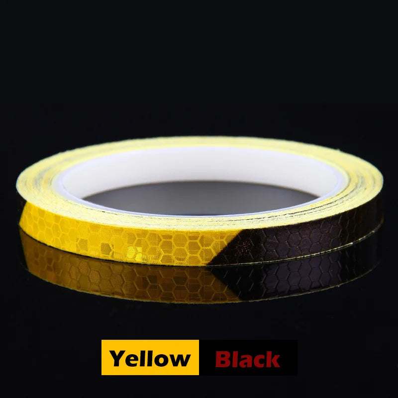 8m Bike Wheels Reflective Stickers Cycling Reflect Strip Adhesive Tape for MTB Bicycle Warning Safety Decor Sticker