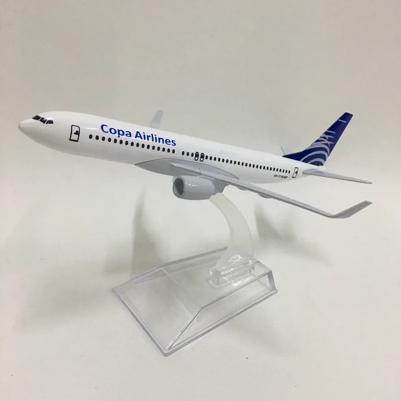 JASON TUTU 16cm Copa Airlines Boeing B737-800 Model Airplane Diecast Metal 1/400 Scale Plane