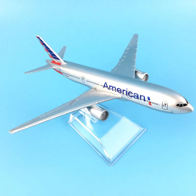 JASON TUTU 16cm  American Boeing 777 Aircraft Model Planel Airplane Diecast Metal 1/400 Scale Planes