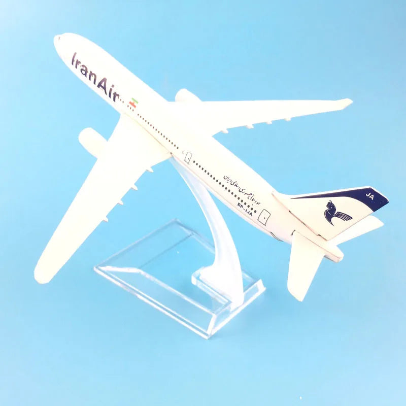 JASON TUTU 16cm Iran Air Airbus 330  Airplane Model Airplane Diecast Metal 1/400 Scale Planes