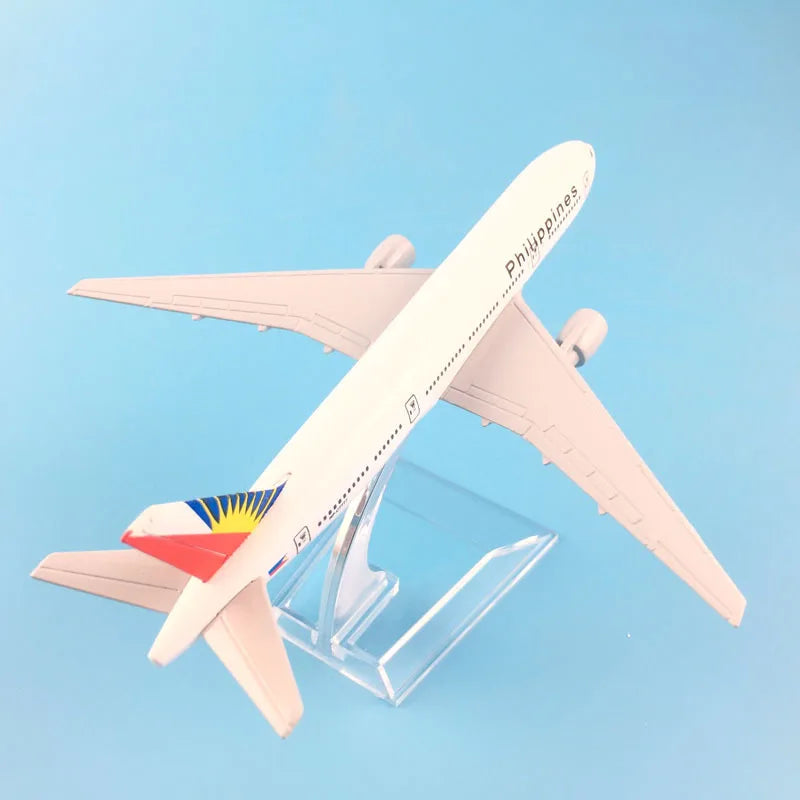 JASON TUTU 16cm Philippines Boeing 777 Aircraft Model Planel Airplane Diecast Metal 1/400 Scale Planes