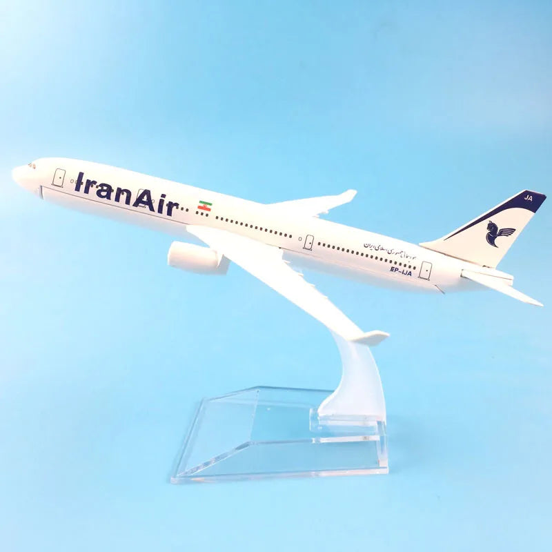 JASON TUTU 16cm Iran Air Airbus 330  Airplane Model Airplane Diecast Metal 1/400 Scale Planes