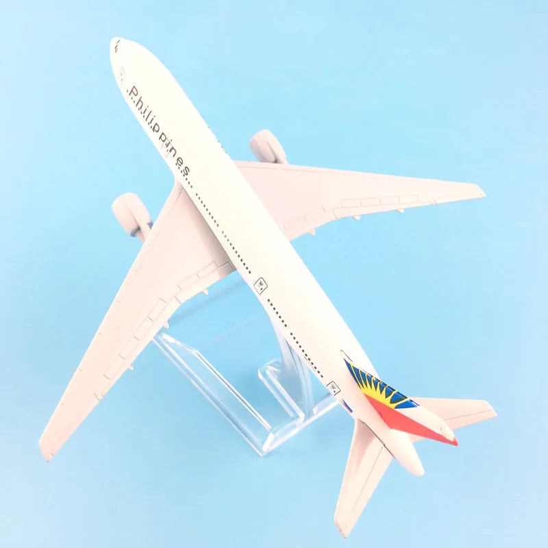 JASON TUTU 16cm Philippines Boeing 777 Aircraft Model Planel Airplane Diecast Metal 1/400 Scale Planes