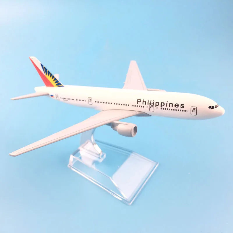 JASON TUTU 16cm Philippines Boeing 777 Aircraft Model Planel Airplane Diecast Metal 1/400 Scale Planes