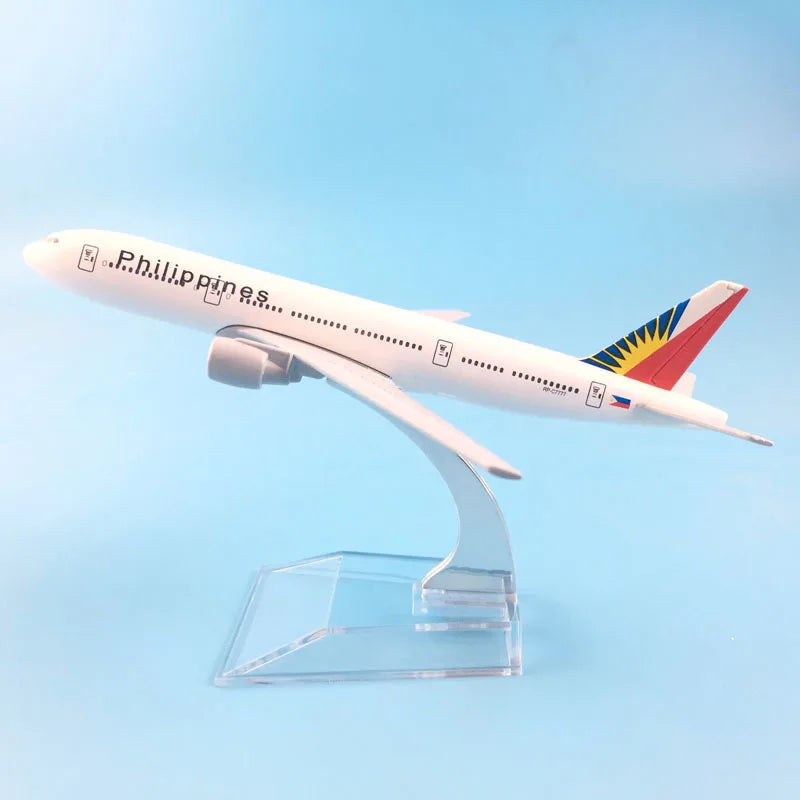 JASON TUTU 16cm Philippines Boeing 777 Aircraft Model Planel Airplane Diecast Metal 1/400 Scale Planes