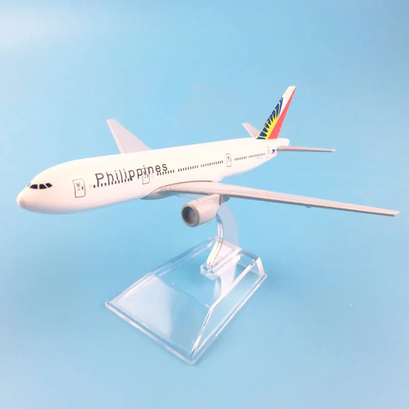 JASON TUTU 16cm Philippines Boeing 777 Aircraft Model Planel Airplane Diecast Metal 1/400 Scale Planes