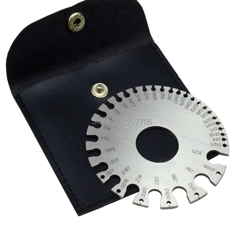 3 Model Metal Welding Gauge Wire Thickness Gauge & Round Dual-Sided Metal Sheet Gauge & 25-3000um Wet Film Comb America Standard