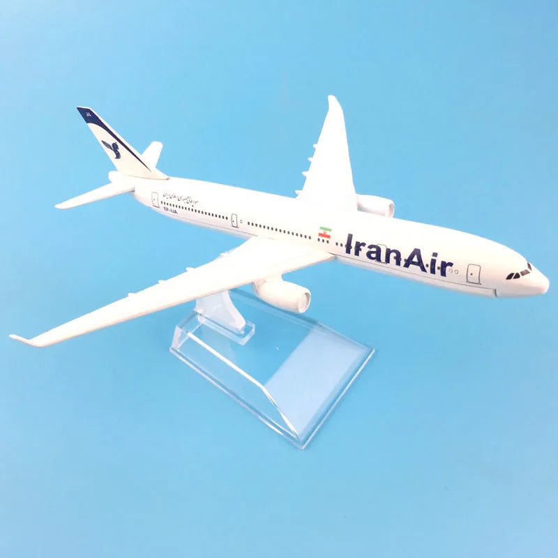 JASON TUTU 16cm Iran Air Airbus 330  Airplane Model Airplane Diecast Metal 1/400 Scale Planes