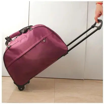 Luggage Bags Trolley Suitcase on wheels luggage Metal valise bagages roulette Hand Trolley Unisex Bag Sac a Frame Board Package