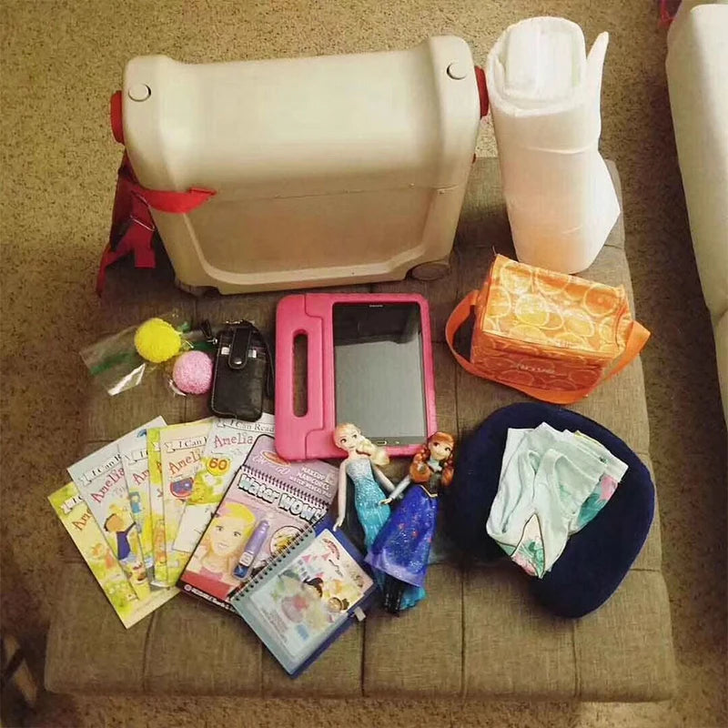 Children's sleeping suitcase travel baby ride aircraft multi-function sleeping upgrade luggage bag kids bed box creative valise