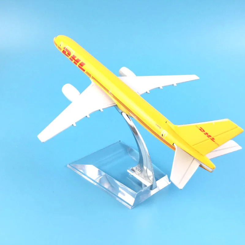JASON TUTU 16cm Boeing 757 DHL cargo aircraft Airplane Model Airplane Diecast Metal 1/400 Scale Planes