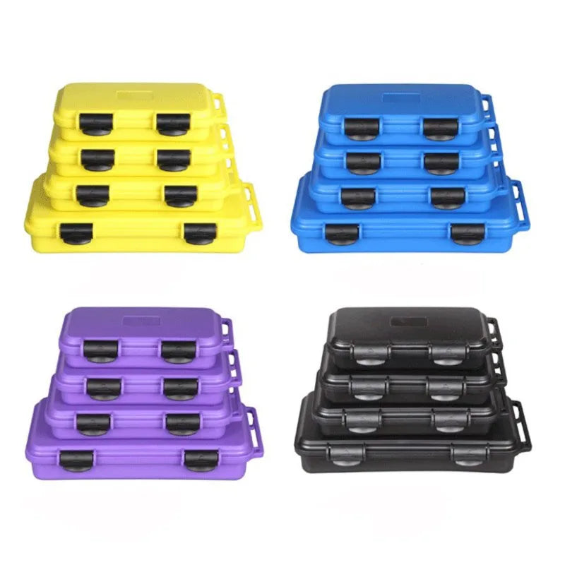 Waterproof Plastic Tool case box Shockproof Airtight Container Storage Box resistant fall safety case with pre-cut foam