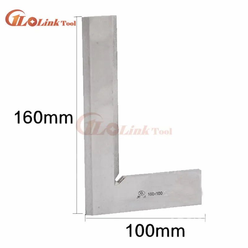 Angle Ruler Bevel Edge Square Gauge Stainless Steel 160*100mm Angle 90 Degree Measuring Tools