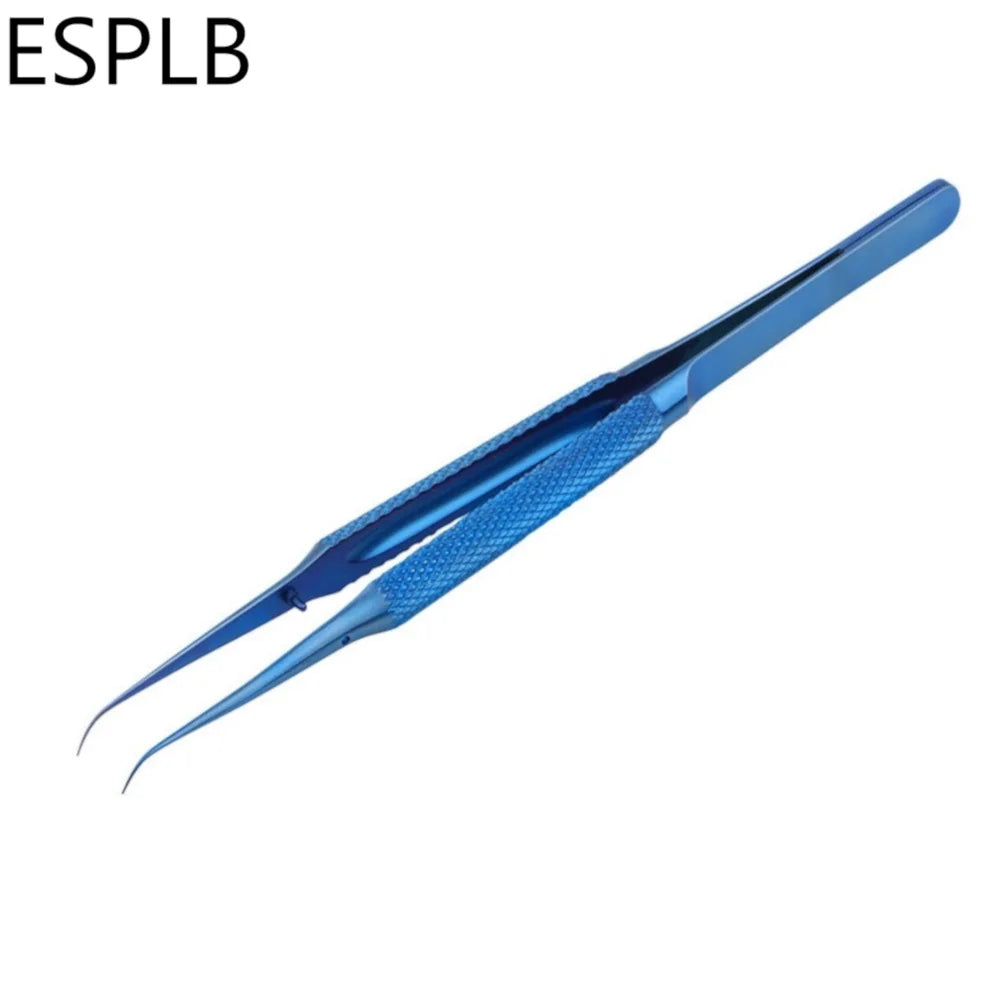 Titanium Alloy/Stainless Steel Tweezers Precision Fly Line 0.15mm Fingerprint Electronic Components Straight/Curved Tip Tweezers