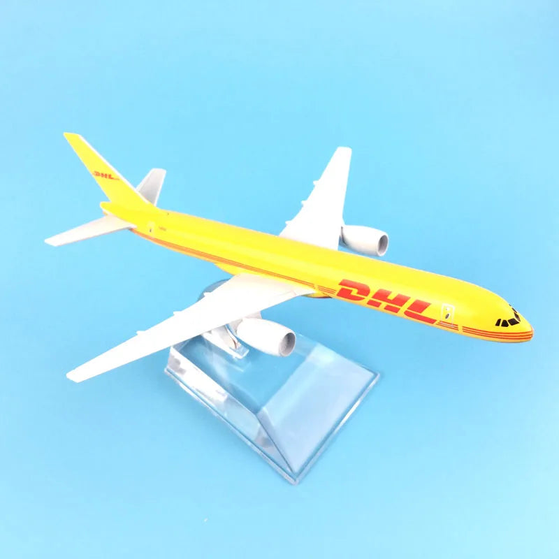 JASON TUTU 16cm Boeing 757 DHL cargo aircraft Airplane Model Airplane Diecast Metal 1/400 Scale Planes